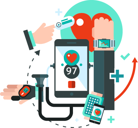 Virtual administrative assistant illustration